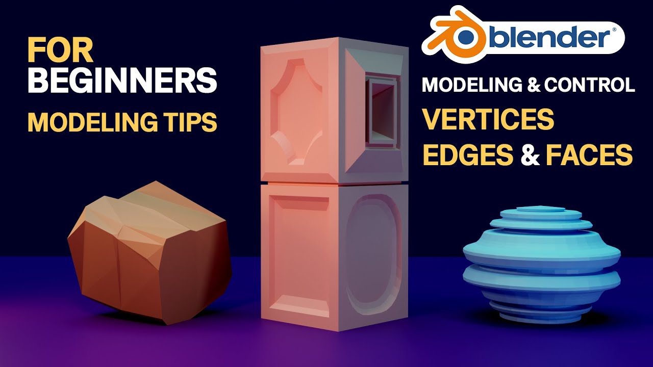 blender tips for beginners - Control Vertices, Edges and faces - YouTube