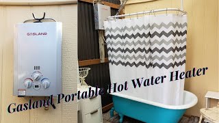 GASLAND PORTABLE HOT WATER HEATER - No Electricity Needed - Runs on Propane