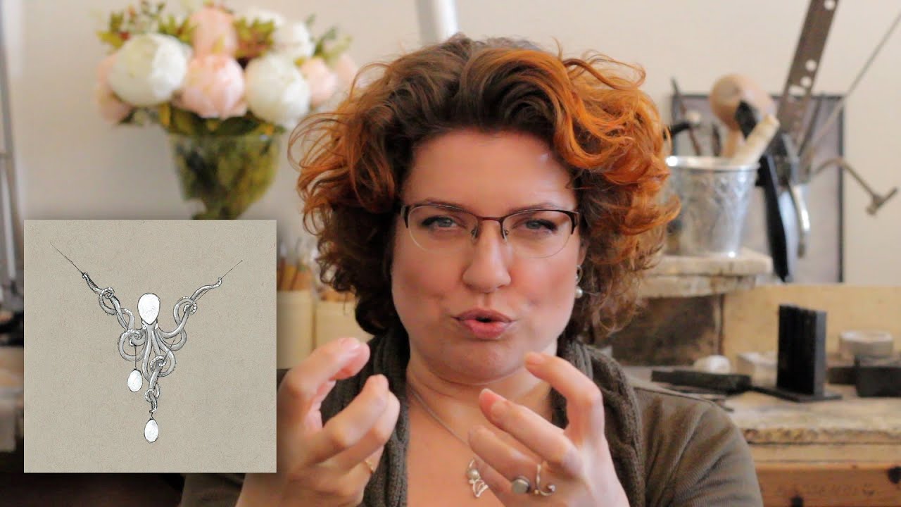 Kraken halskæden - et smukt monster smykke bliver til - guldsmed Castens