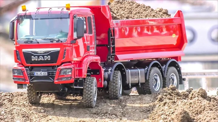 Stunning RC Trucks and heavy Machines work hard!