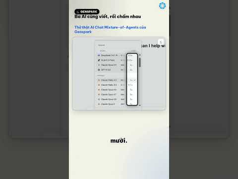 Genspark AI Chat Mixture-of-Agents: 3 AI cùng viết rồi chấm nhau #Shorts
