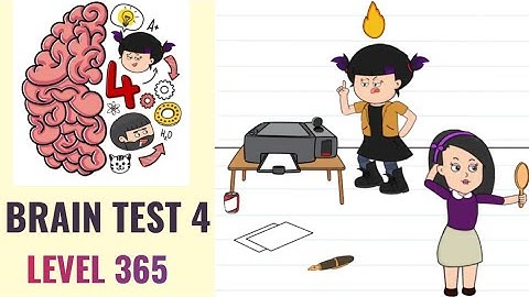 🧠 Brain Test 4 Level 365 | Grrr! It ran out of ink again! Help me! | Walkthrough
