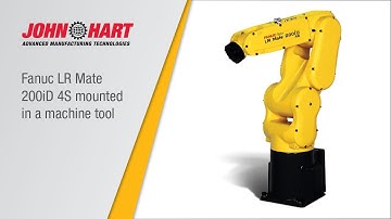 Fanuc LR Mate 200iD 4S mounted in a machine tool