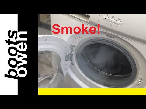 अनिवार्य वाशिंग मशीन धूम्रपान: क्या यह आग लग जाएगी? जलती हुई रबर! दरवाजे की सील और टूटी मकड़ी