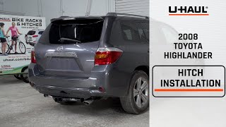 2008 Toyota Highlander Trailer Hitch Installation