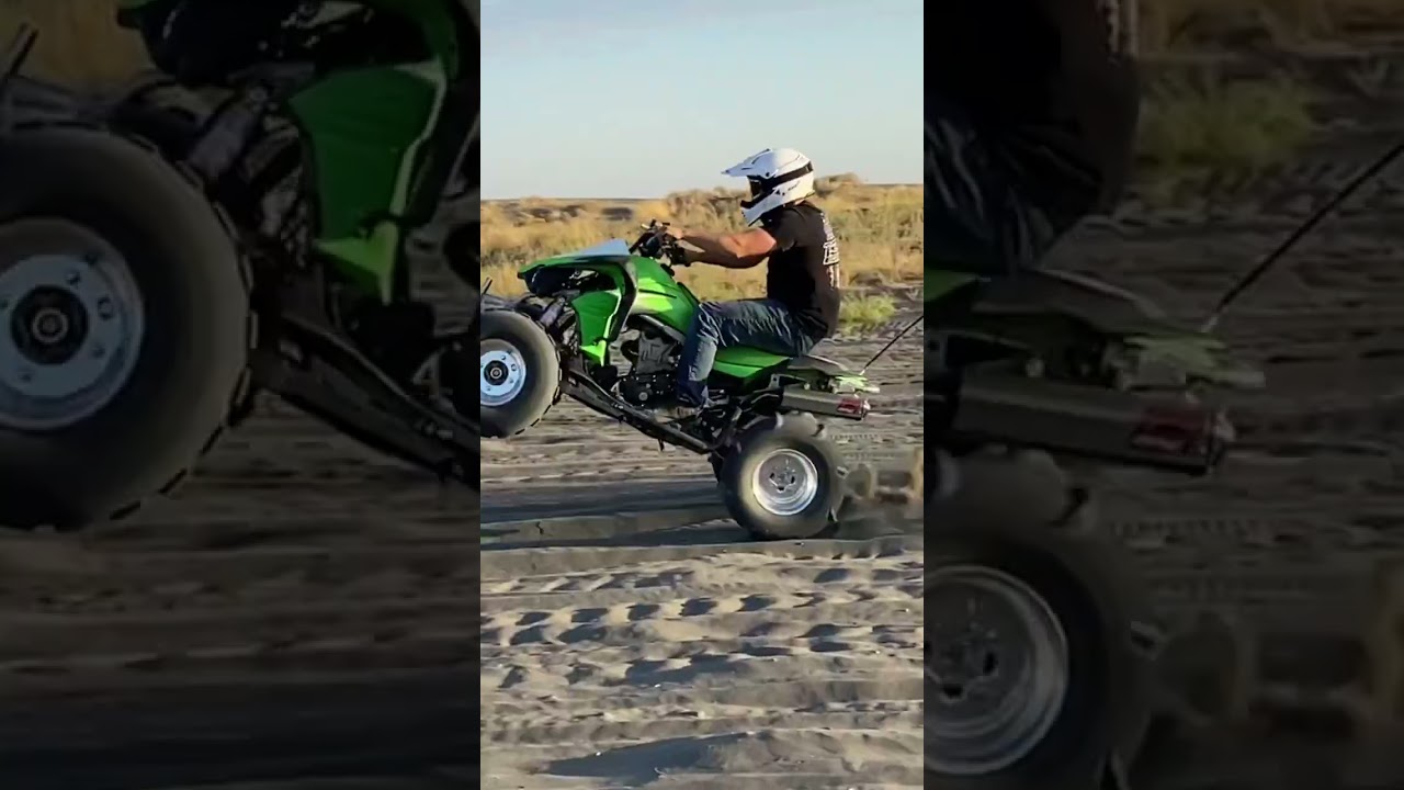 Kfx450r 1-4th gear wheelie