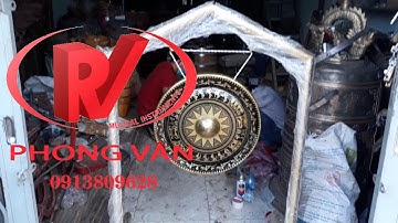 Bán cồng chiêng đồng 50 cm trạm hoa văn trống đồng