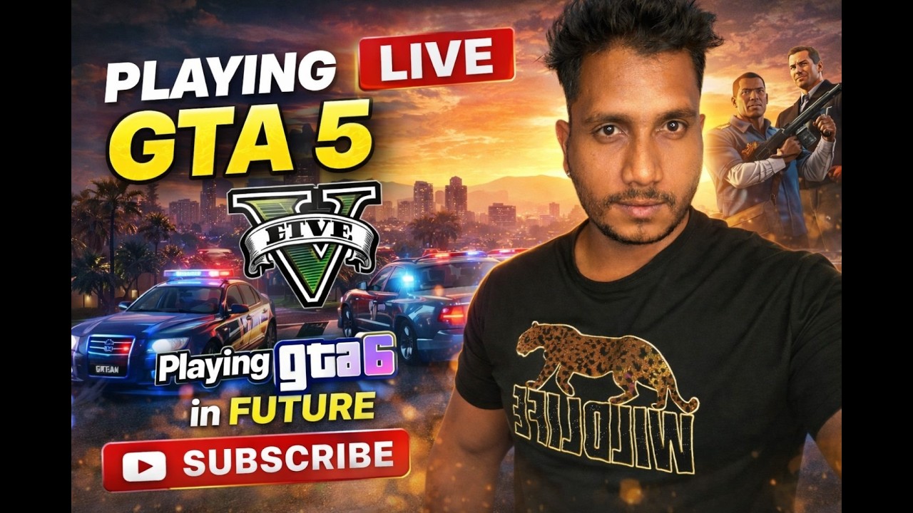 GTA V Live Stream Hindi | Open World Chaos 😎 | GTA 5 Live - YouTube