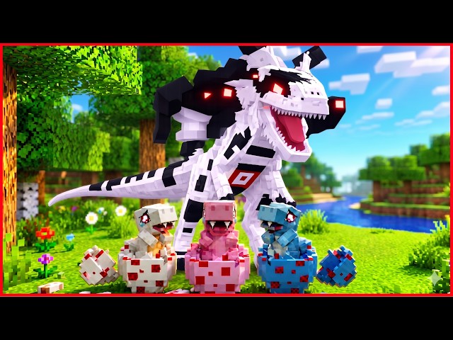 1000 YOUTUBER DI ADOPSI JADI DINOSAURUS ROBOT DI MINECRAFT ! GODZILLA ALIGATOR VS DINO ANOMALI !