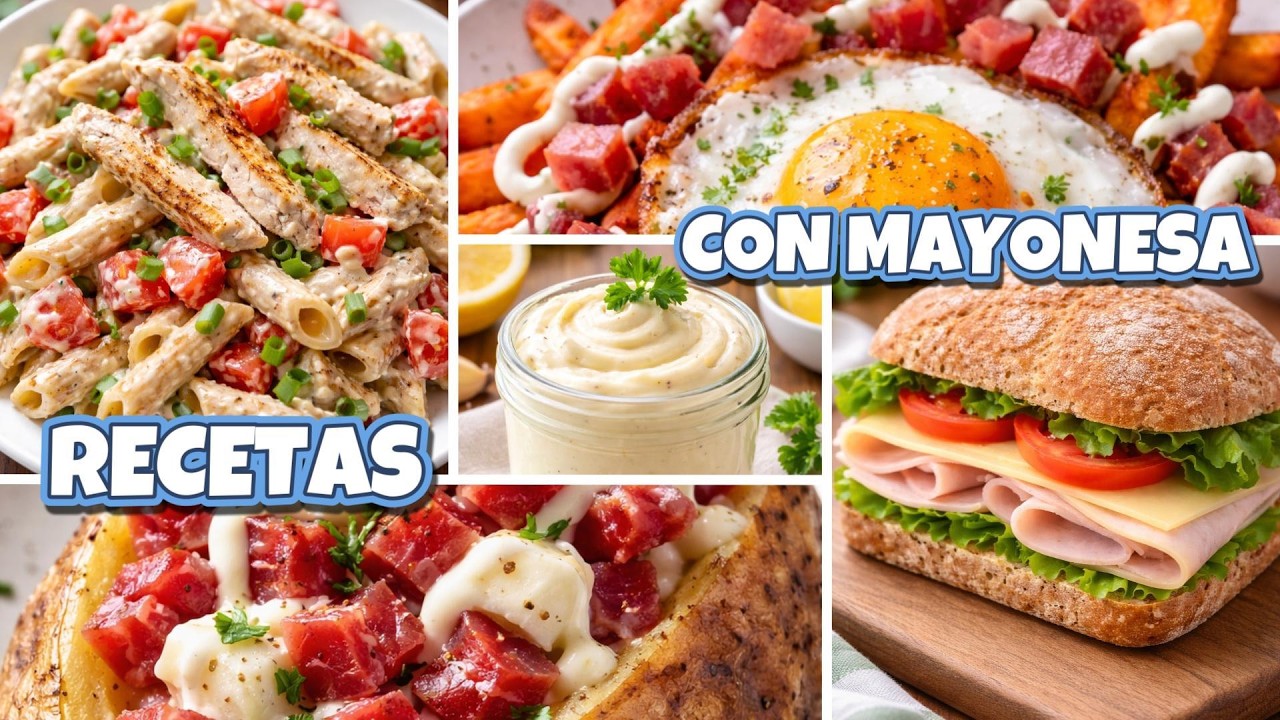Recetas fáciles para DIETA con MAYONESA SALUDABLE para PERDER PESO😋