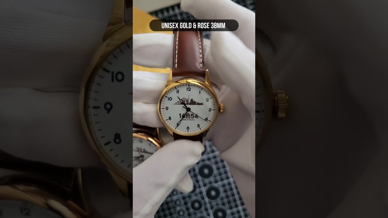 Unisex gold & rose 38mm от Харьковской часовой мануфактуры 