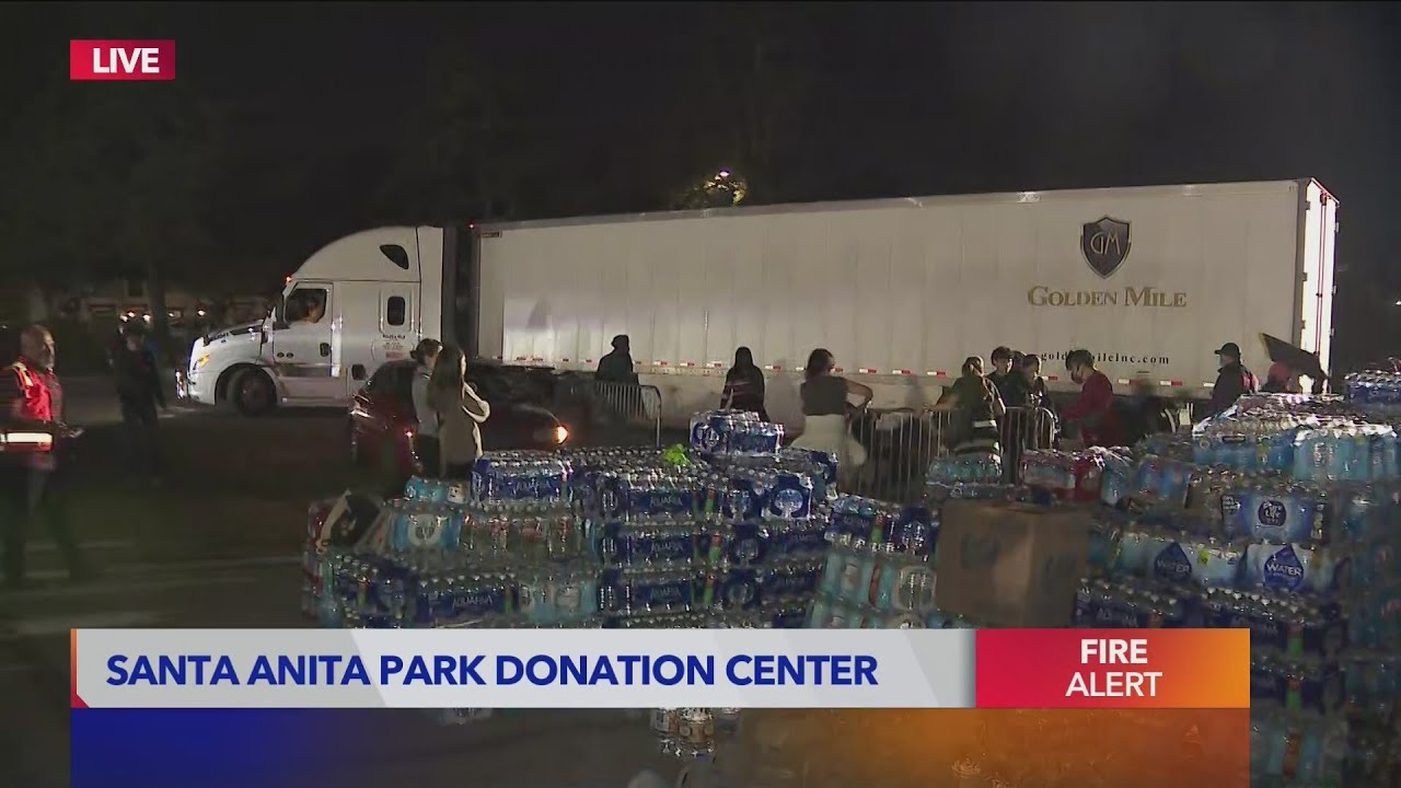 Donations for fire victims pour in at Santa Anita Park