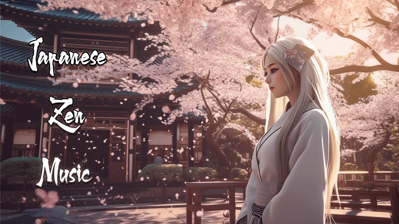 Japanese landscape with Zen Music background [Sleep, Meditate, Study, Relax Gently]