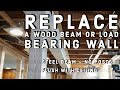 Replacing an Exposed Beam With A Hidden Steel Beam