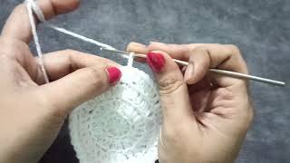 Crochet Flower Design Pattern Part - 1 #crochethook #crochet #crochetart #wool #design