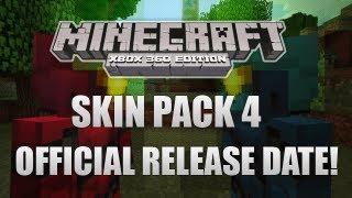 Minecraft xbox 360 - Skin Pack 4  Release Date!