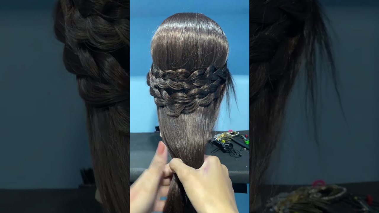 Easy hairstyle for girls..makeup.nail art