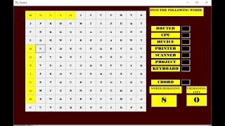 Visual Basic Activity word hunt tagalog tutorial
