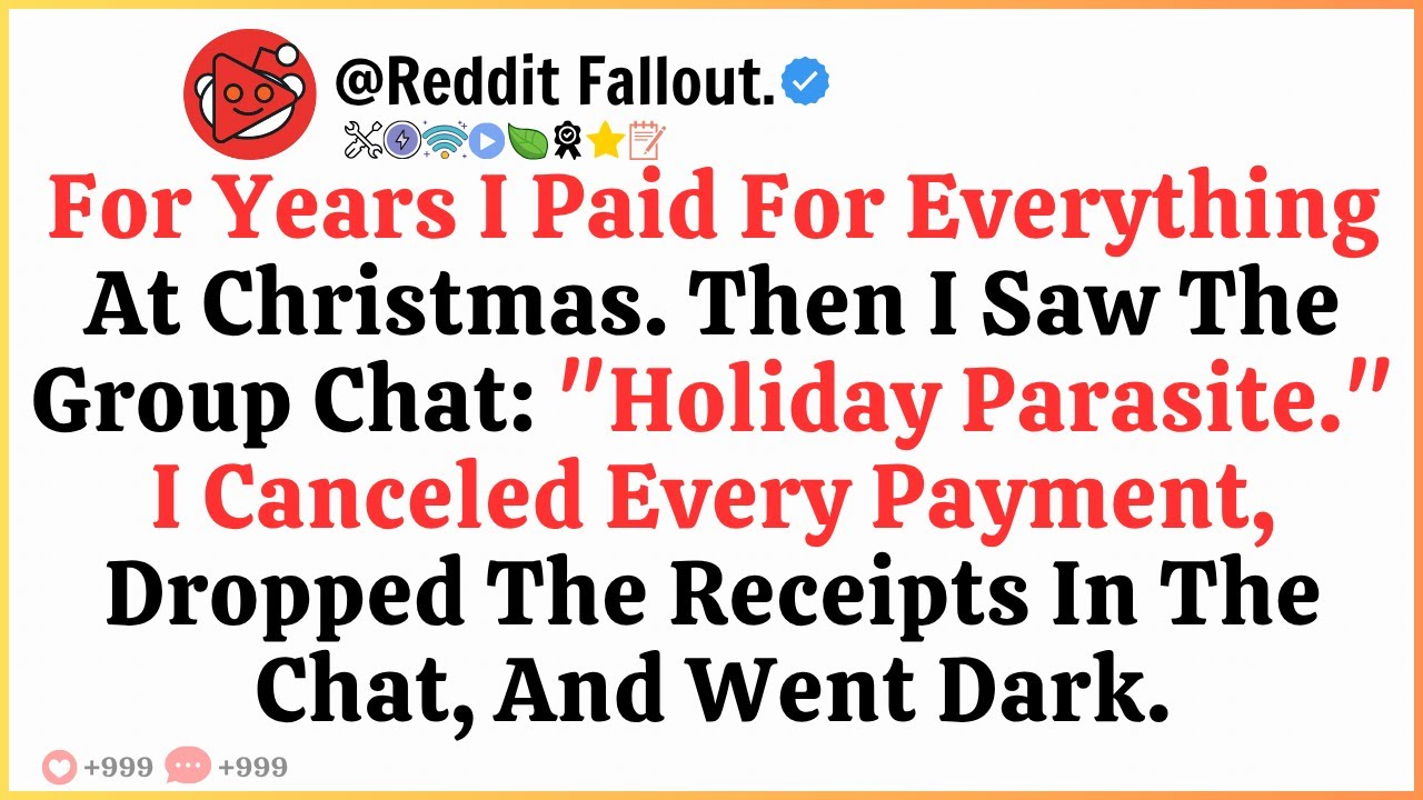 For Years I Paid For Everything At Christmas. Then I Saw The Group Chat.......
