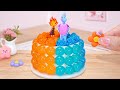 Elemental jelly cake  so hot miniature pop it cartoon cake decorating  1000 miniature cake