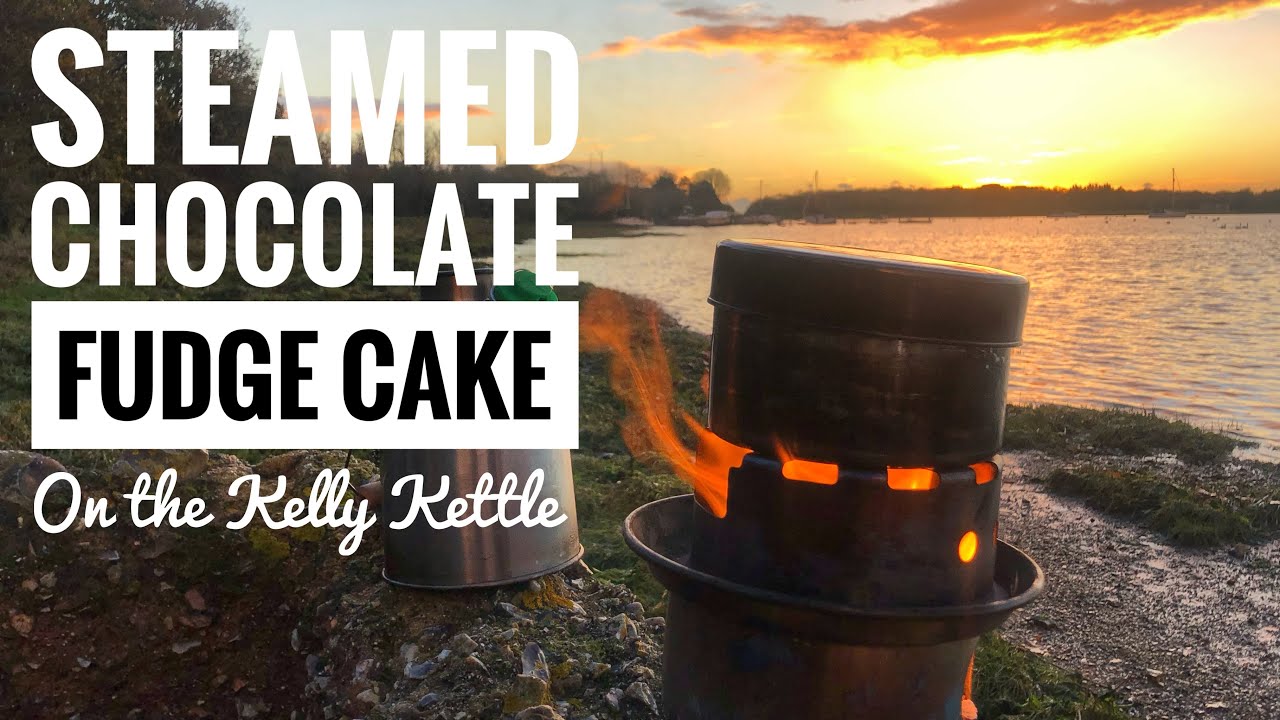 Kelly Kettle Cooking: How to make Chocolate Fudge Cake using the ultimate base camp kit