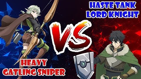 [Ragnarok X] GATLING SNIPER vs. HASTE TANK KNIGHT #sniper #pvp #guide