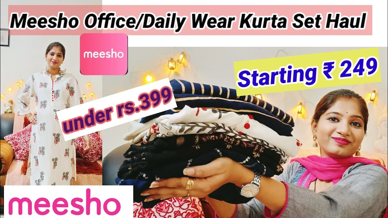 Meesho New Collection START Rs.249 Meesho Latest Kurtis/kurta Palazzo ...