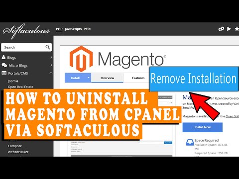How to Uninstall Magento from cPanel using Softaculous?
