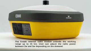 eSurvey E800 GNSS Receiver 410-470Mhz full-band 13600mAh battery 1.45'' color LCD display