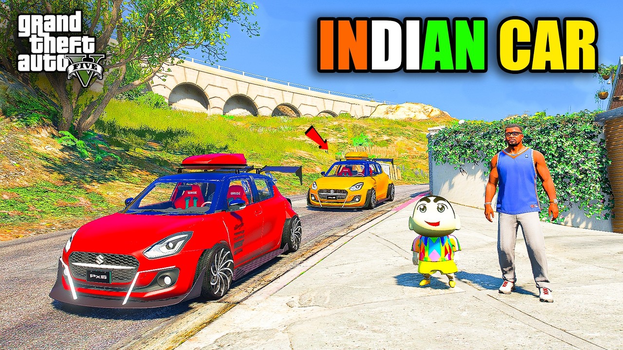 Franklin & Shinchan Buy Modified Indian Suzuki Swift Car in GTA 5