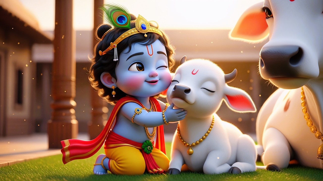 Choti Choti Gaiya, Chote Chote Gwal | छोटी छोटी गैया | #Little Krishna Bhajan - Krishna Bal Leela