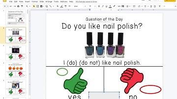 Using Interactive Question of the Day on Google Slides
