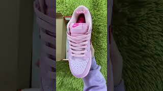 Nike Dunk Low Triple Pink unboxing#fyp #designershoes #sneakers #nike #nikedunk #nicekicksshop