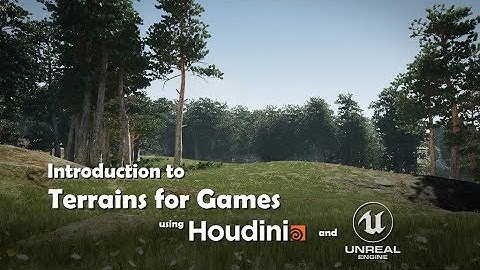 Houdini Tutorial - Introduction to Terrains for Games in Houdini and Unreal Engine - [TRAILER]