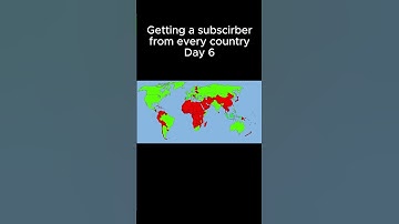 Getting a subscriber from every country ￼day 6 #geography #map #mapping