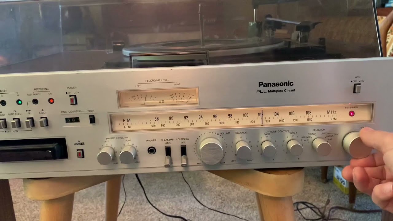 Panasonic Record Player 8-Track AM-FM Stereo SE-5808 for sale on