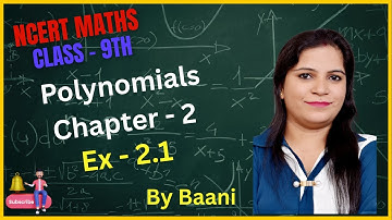 Class - 9th Chapter - 2 Exercise - 2.1 Polynomial Master Maths with Baani