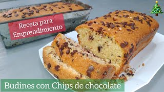 BUDINES con chips de chocolate NAVIDEÑOS CASEROS, para emprendimientos! fácil, ricos y BARATOS