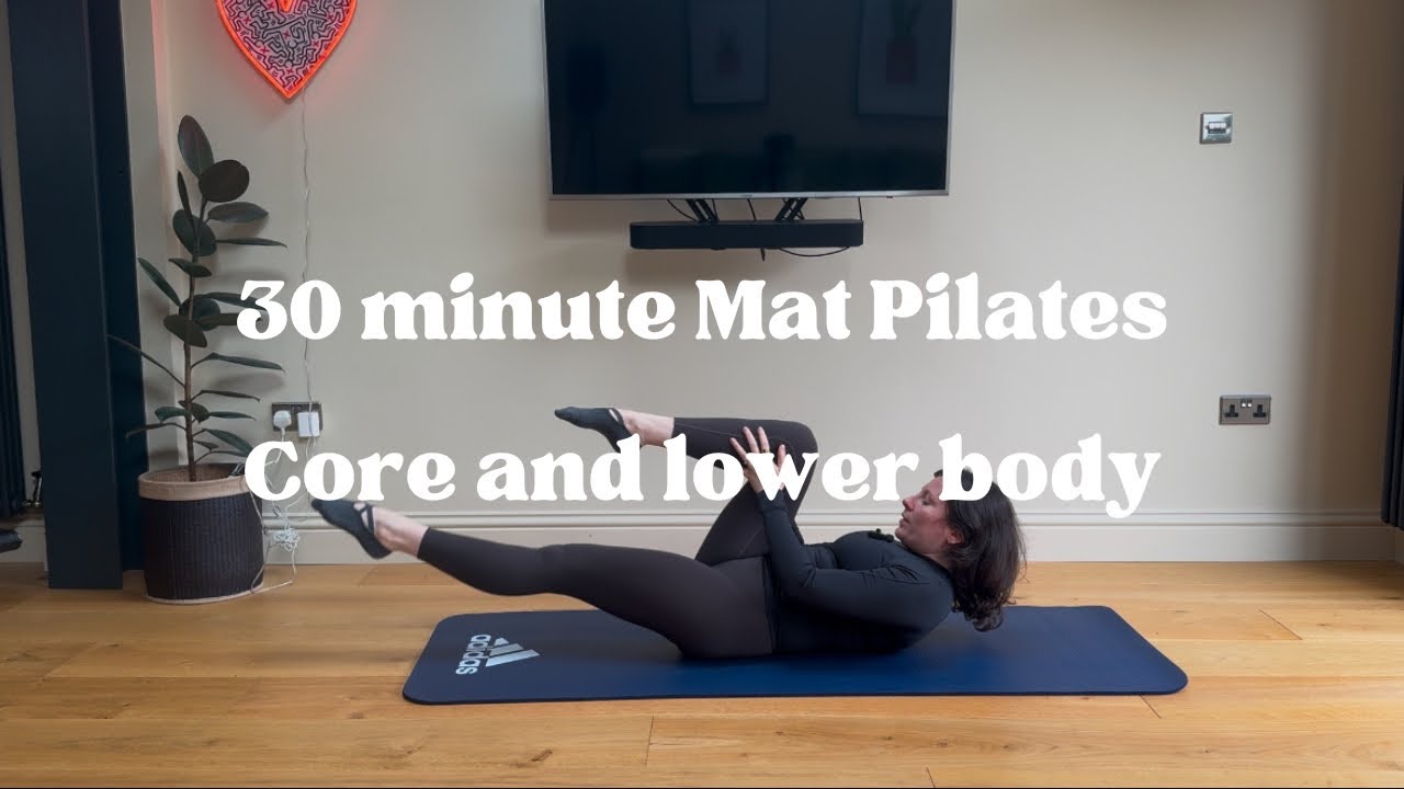 Mat Pilates 30 minute lower body and core workout I EMILYJPILATES - YouTube
