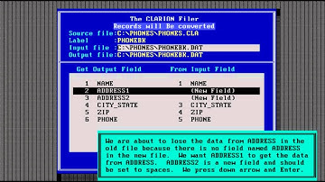 Clarion Professional Developer 2.1 for DOS tutorial 11/16 - Filer