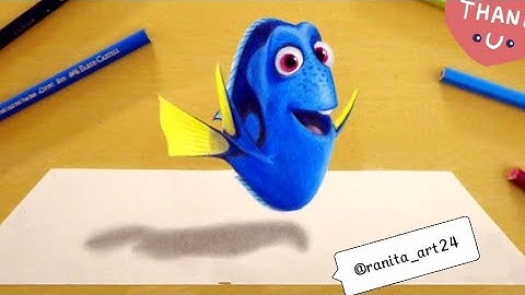 How to Draw Cute Dori From Finding Nemo| EASY Step-by-Step Drawing for Kids & Beginners