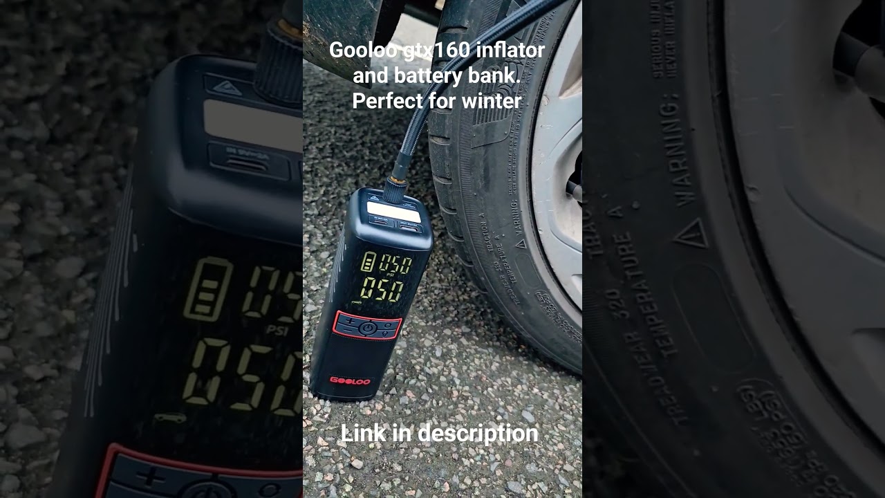 Tiny Tool, Massive Impact: Gooloo GTX160 Inflate Anywhere, Anytime! 