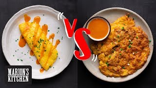 How to French Omelette vs Thai Omelette  Marion's Kitchen