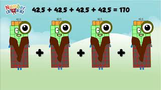 Famous Numberblocks decimal addition four same number [41.5 - 50.5] | Colorart_id #learntocount #forkids Profile