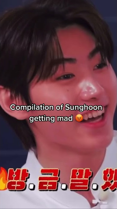 Compilation of Sunghoon getting mad 😡