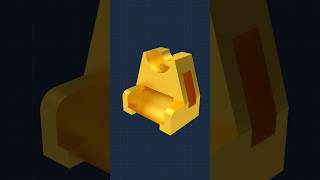 cbp–04072025🤲 3D CAD practice in Autodesk Inventor #3d #cad #part #student #practice
