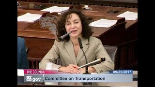 Sept 25th, 2017 - NYC COUNCIL DISGUSTED WITH DO-NOTHING TLC COMMISSIONER MEERA JOSHI