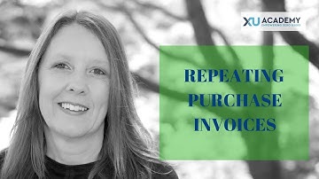 How to use REPEATING purchase invoices in Xero