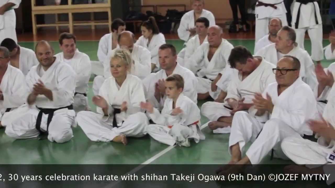 SHIHAN TAKEJI OGAWA 9th Dan, SLOVAKIA-MOCENOK 30 years celebration karate (JOZEF MYTNY)