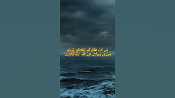 سورة البقرة اية 98 - مع صوت البحر بصوت جميل - مَن كَانَ عَدُوًّا لِّلَّهِ وَمَلائِكَتِهِ وَرُسُلِهِ